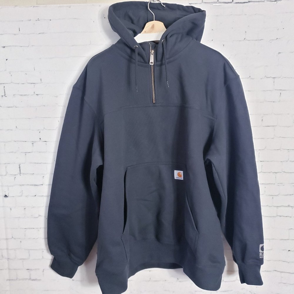 Carhartt Rain Defender Paxton Hoodie Mens Size 2XL Original Black Heavyweight